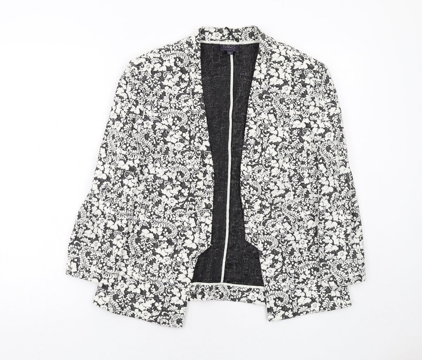 Womens UK Size 12 Marks and Spencer White Jacket