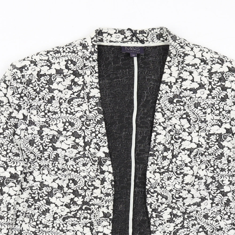 Womens UK Size 12 Marks and Spencer White Jacket