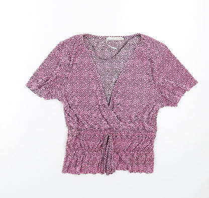 Womens UK Size M Pull&Bear Pink Basic T-Shirt