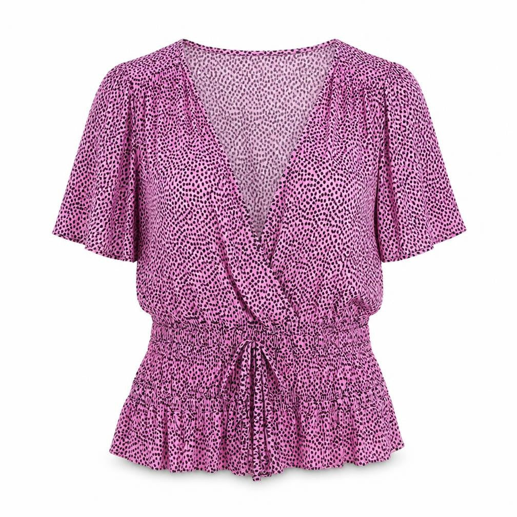 Womens UK Size M Pull&Bear Pink Basic T-Shirt