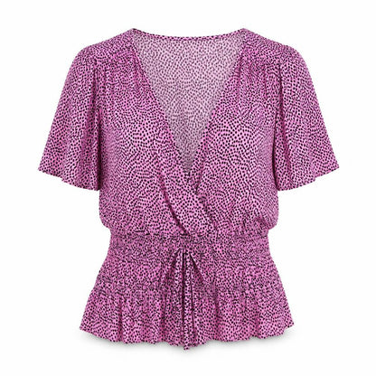 Womens UK Size M Pull&Bear Pink Basic T-Shirt