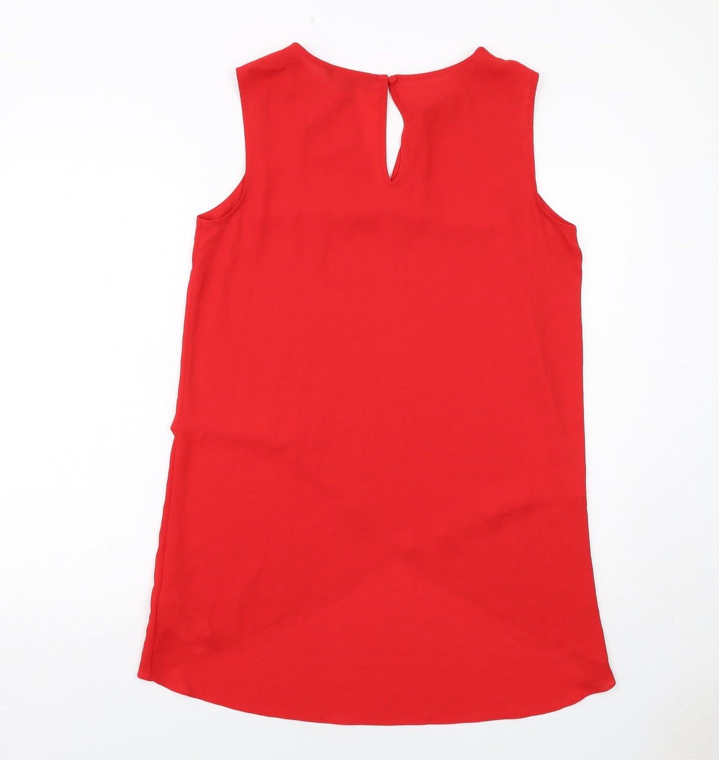 Womens UK Size 12 Julien Macdonald Red Basic Blouse