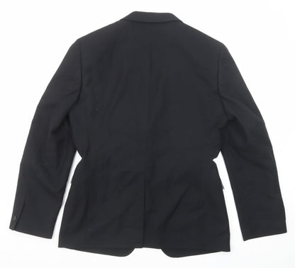 Mens UK Size 38 Ventuno 21 Regular Black Suit Jacket