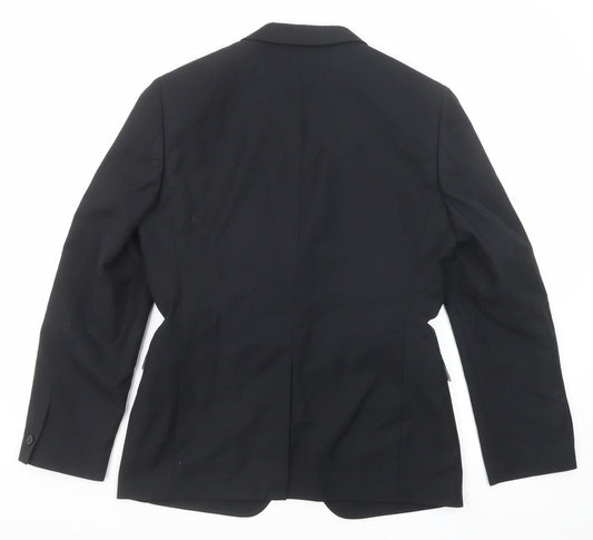Mens UK Size 38 Ventuno 21 Regular Black Suit Jacket