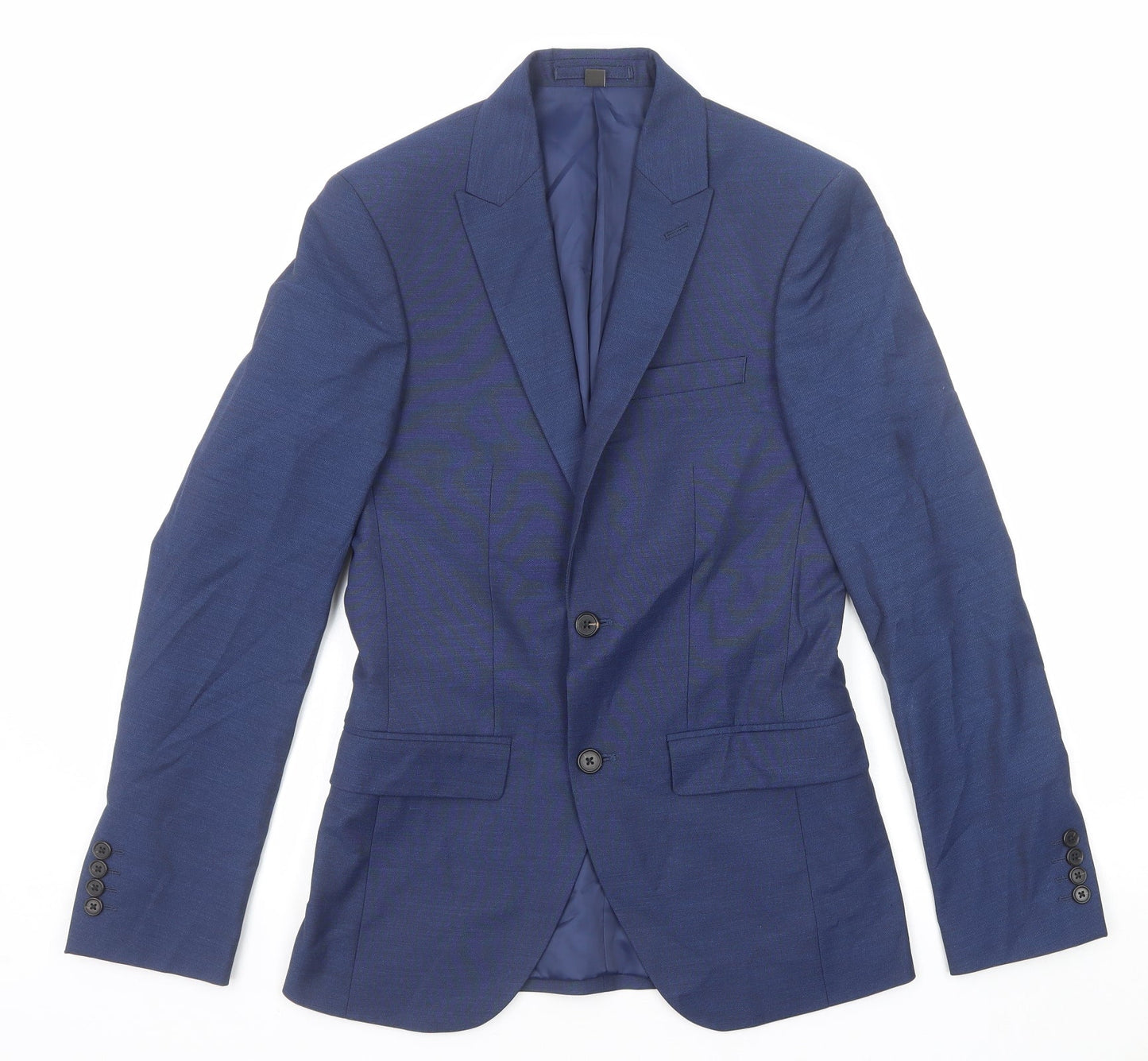 Mens UK Size 34 Marks and Spencer Regular Blue Suit Jacket
