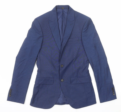 Mens UK Size 34 Marks and Spencer Regular Blue Suit Jacket