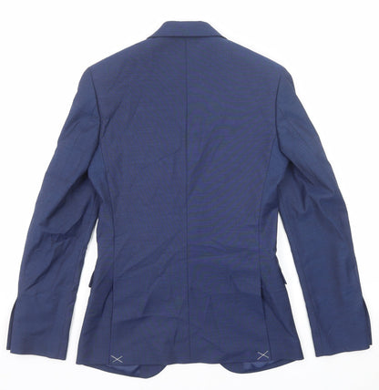 Mens UK Size 34 Marks and Spencer Regular Blue Suit Jacket