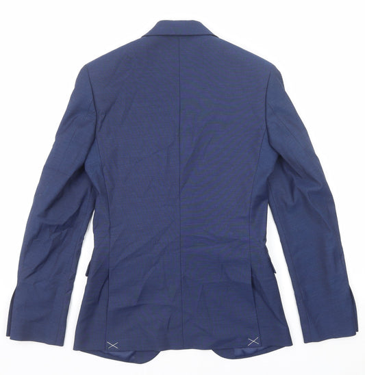 Mens UK Size 34 Marks and Spencer Regular Blue Suit Jacket