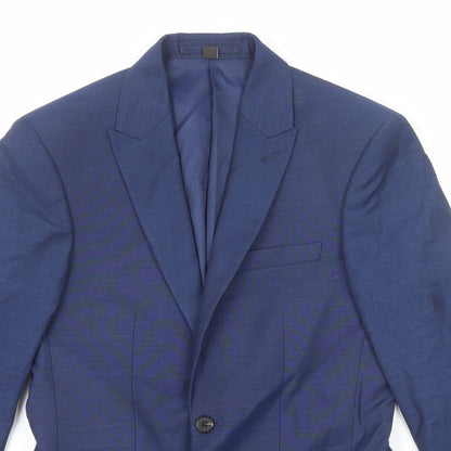 Mens UK Size 34 Marks and Spencer Regular Blue Suit Jacket