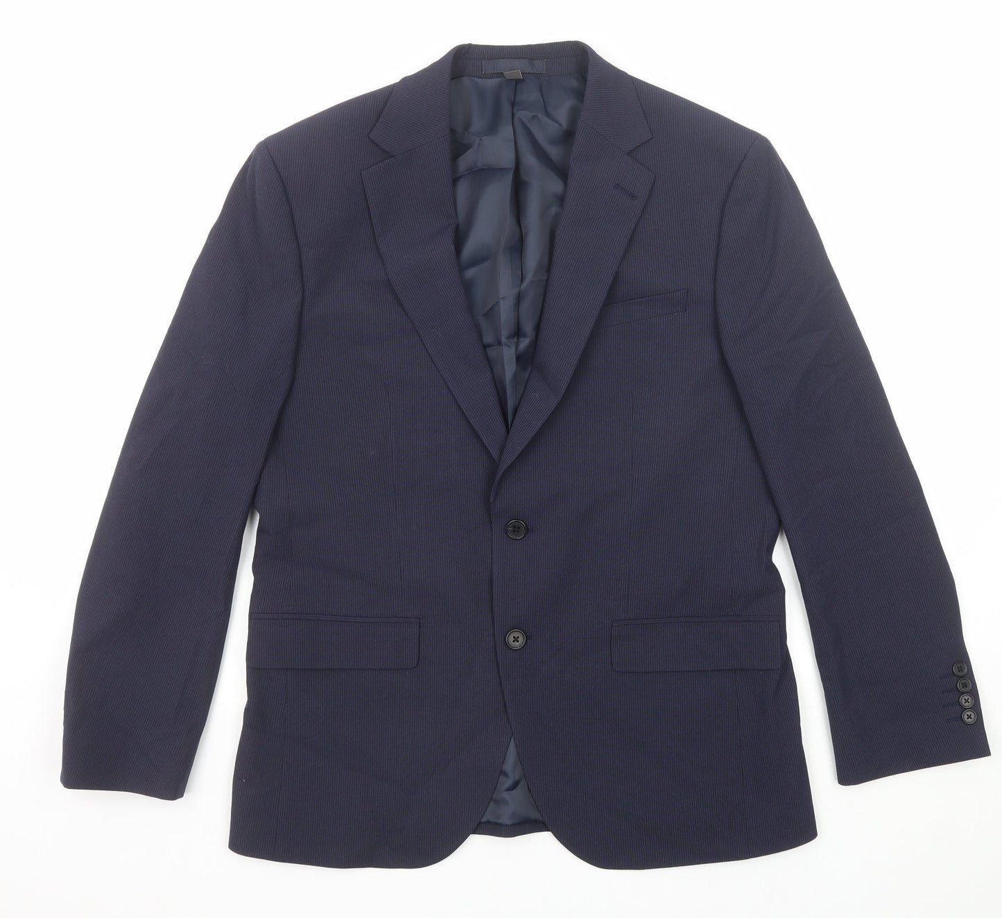 Mens UK Size 38 Marks and Spencer Regular Blue Suit Jacket