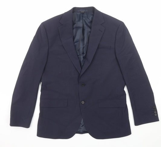 Mens UK Size 38 Marks and Spencer Regular Blue Suit Jacket