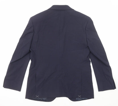 Mens UK Size 38 Marks and Spencer Regular Blue Suit Jacket