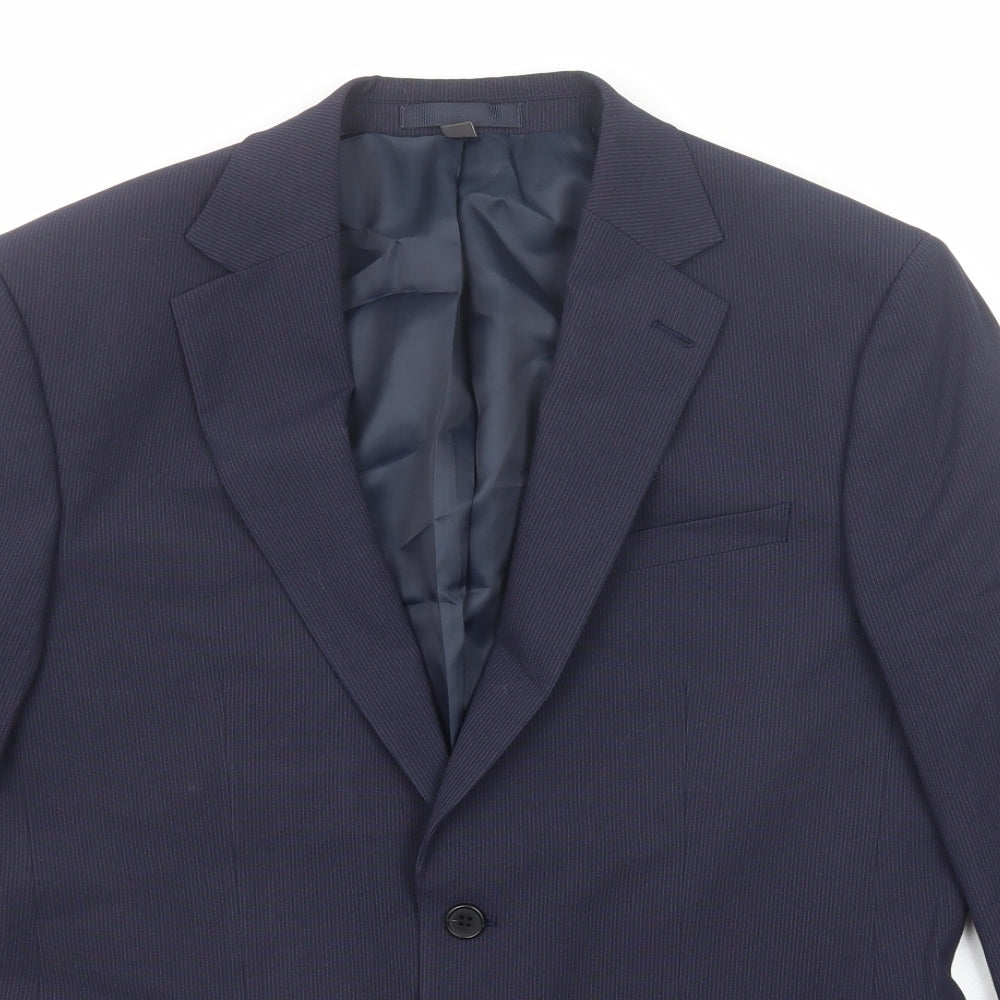 Mens UK Size 38 Marks and Spencer Regular Blue Suit Jacket