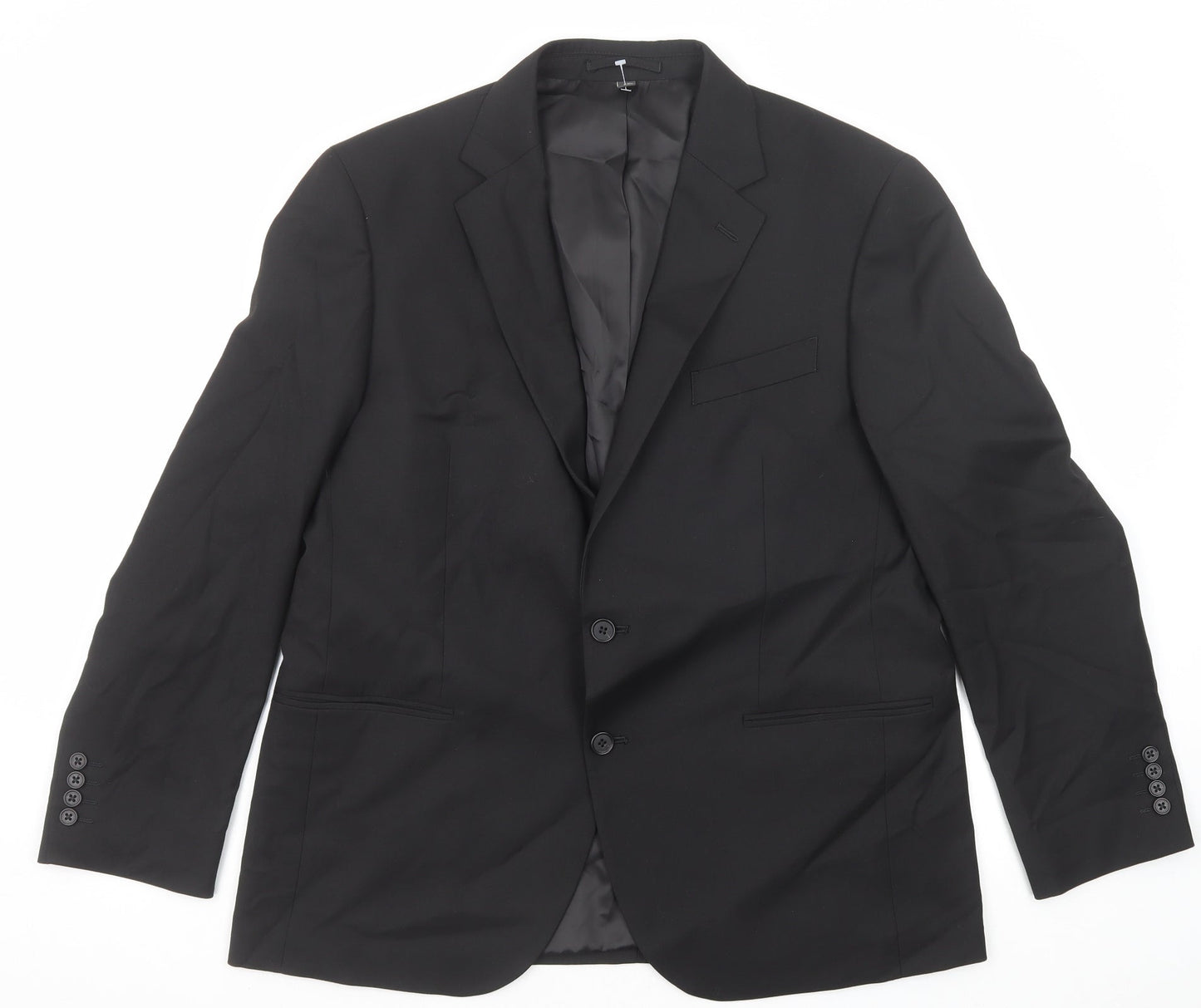 Mens UK Size 42 Marks and Spencer Regular Black Suit Jacket
