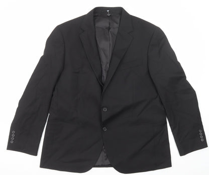 Mens UK Size 42 Marks and Spencer Regular Black Suit Jacket
