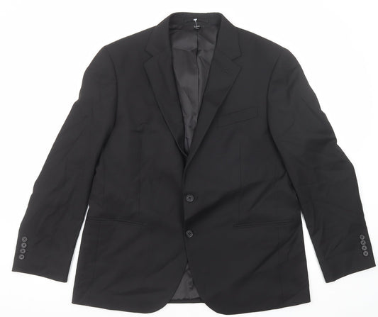Mens UK Size 42 Marks and Spencer Regular Black Suit Jacket