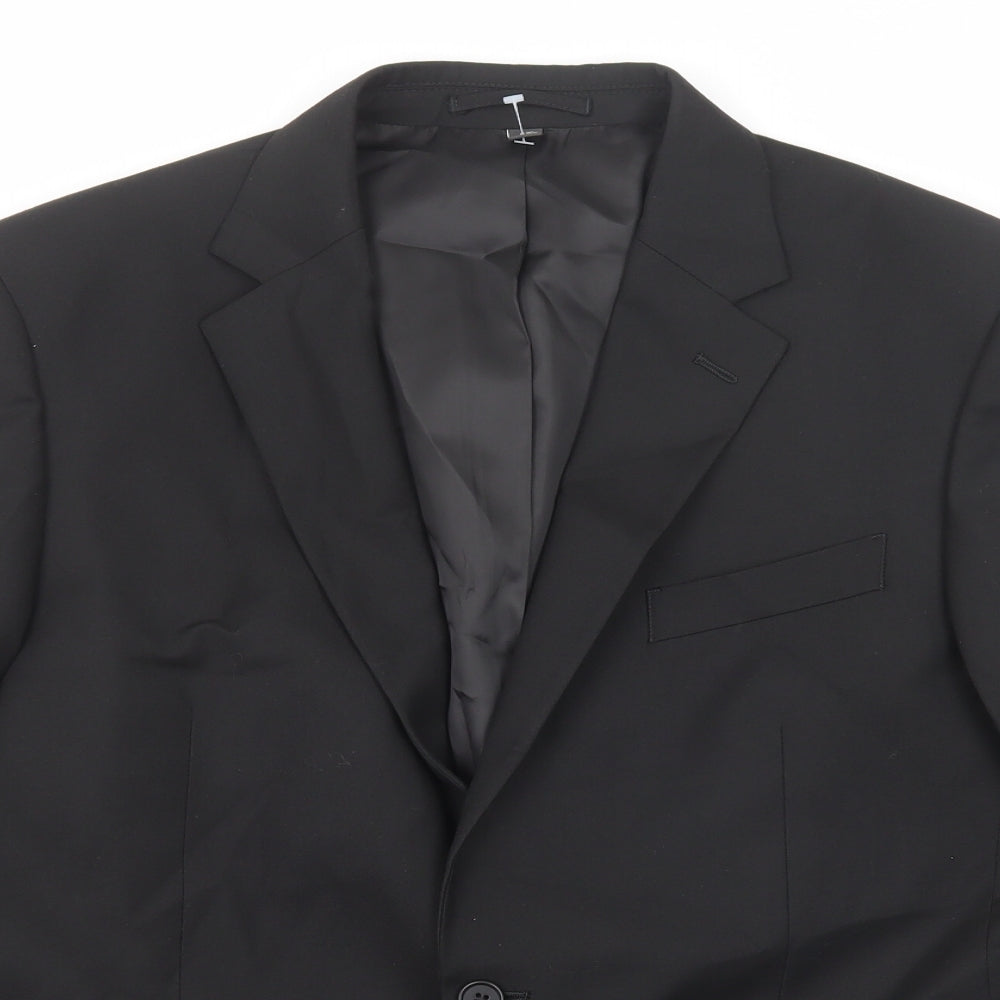 Mens UK Size 42 Marks and Spencer Regular Black Suit Jacket