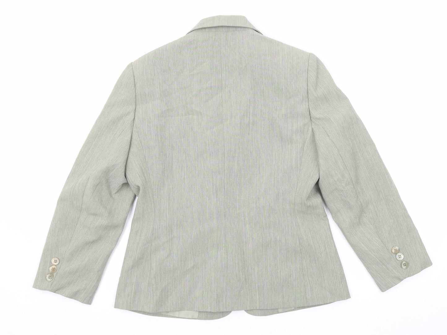 Debenhams Womens Green Polyester Jacket Blazer Size 10