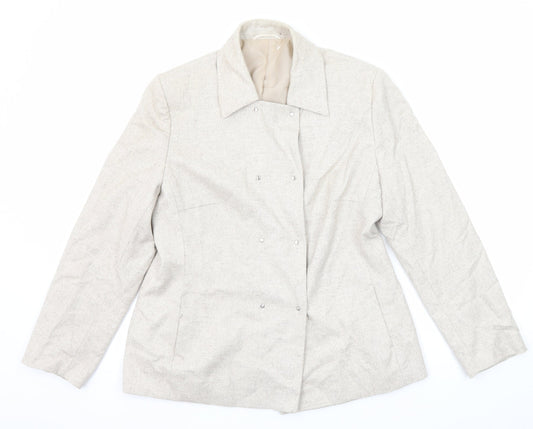 Womens UK Size 16 Steilmann Beige Jacket