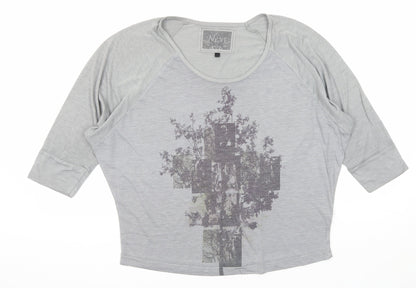 Womens UK Size 10 NEXT Grey Basic T-Shirt