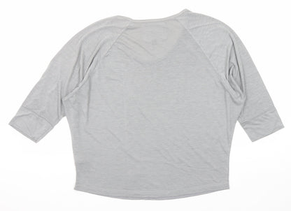 Womens UK Size 10 NEXT Grey Basic T-Shirt