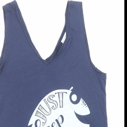 Womens UK Size S Disney Black Basic Tank