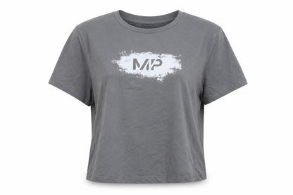 Womens UK Size M MP Grey Basic T-Shirt