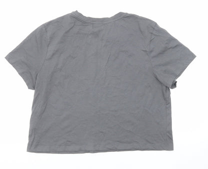 Womens UK Size M MP Grey Basic T-Shirt