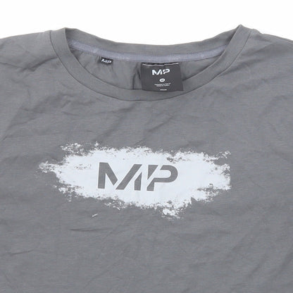 Womens UK Size M MP Grey Basic T-Shirt