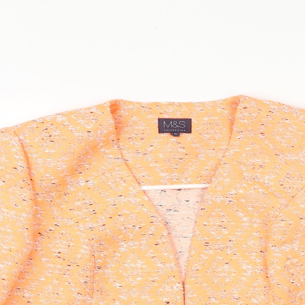 Womens UK Size 12 Marks and Spencer Orange Jacket