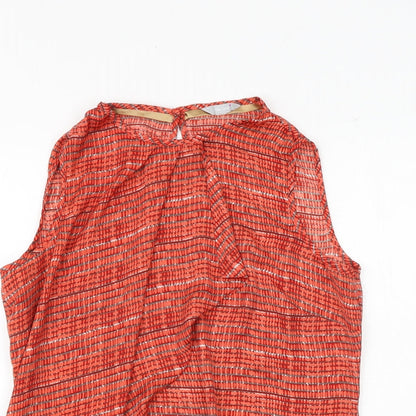 Womens UK Size 12 Per Una Red Basic Blouse