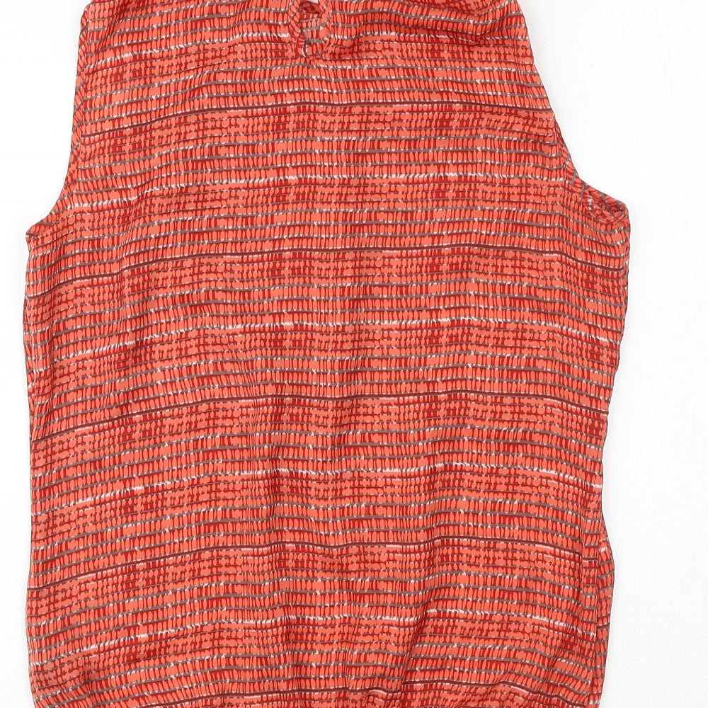 Womens UK Size 12 Per Una Red Basic Blouse
