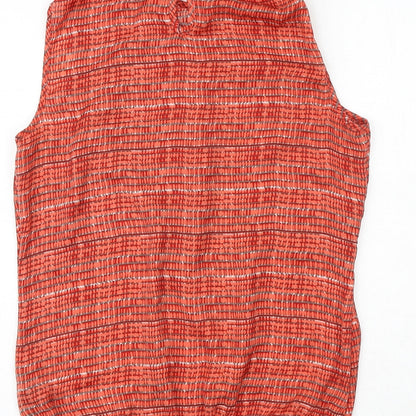 Womens UK Size 12 Per Una Red Basic Blouse