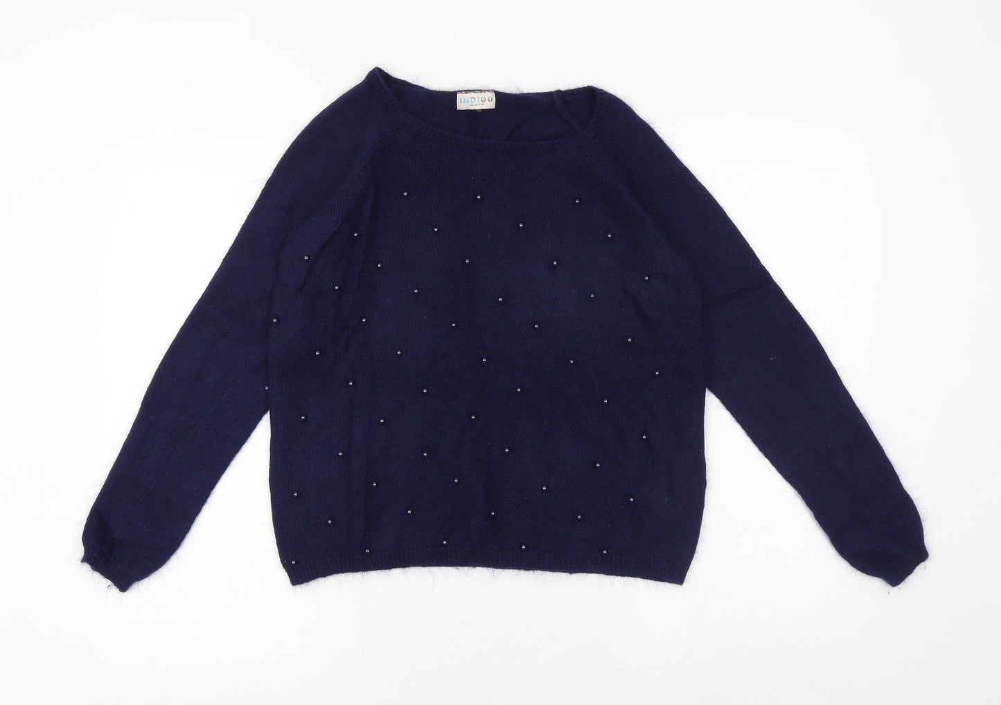 Womens UK Size 10 Marks and Spencer Blue Pullover Jumper