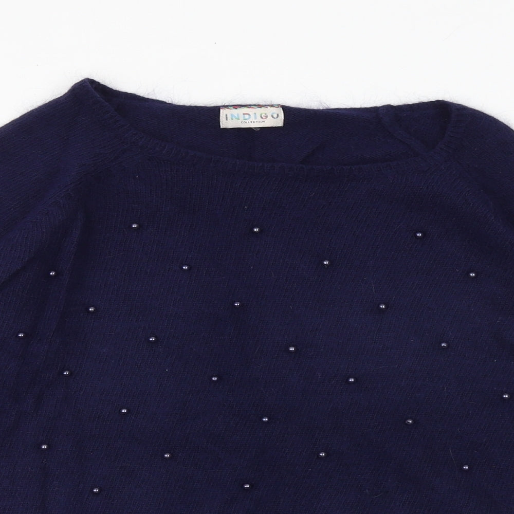 Womens UK Size 10 Marks and Spencer Blue Pullover Jumper