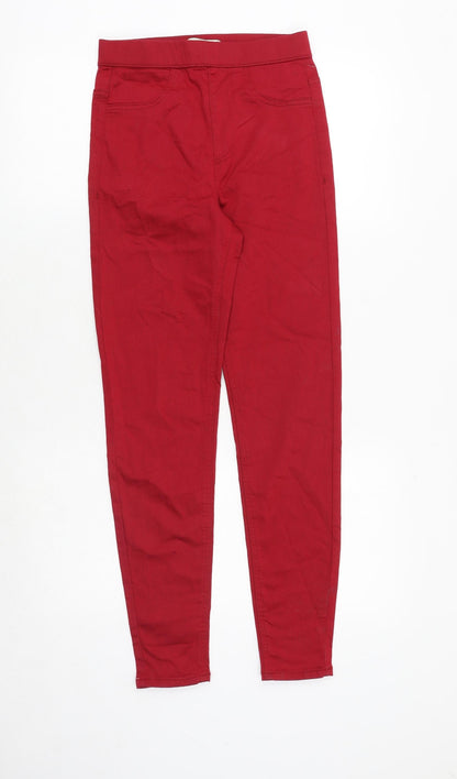 Womens UK Size 6 Marks and Spencer Regular Fit Jegging Red Jeans