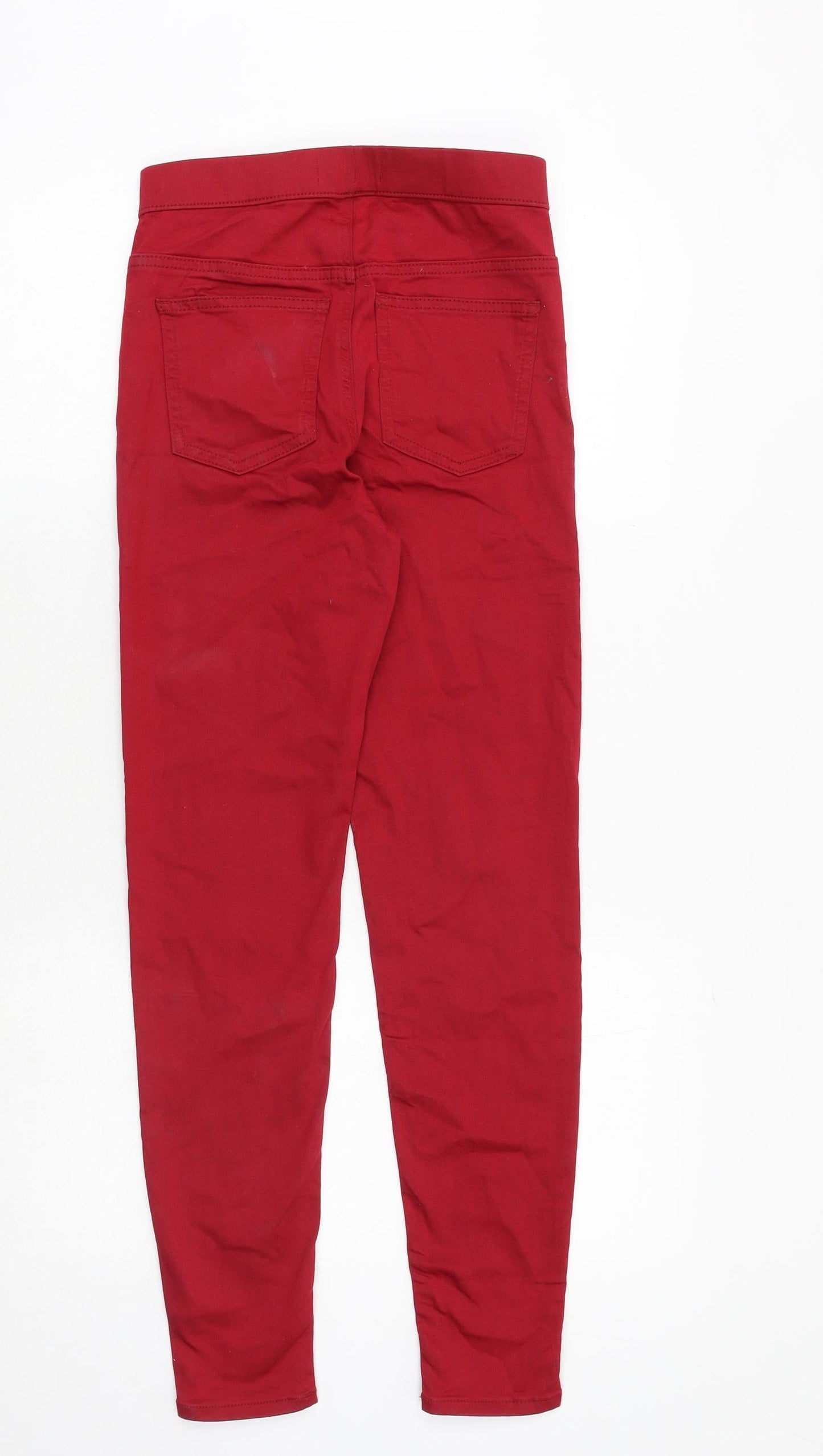 Womens UK Size 6 Marks and Spencer Regular Fit Jegging Red Jeans
