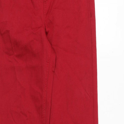 Womens UK Size 6 Marks and Spencer Regular Fit Jegging Red Jeans