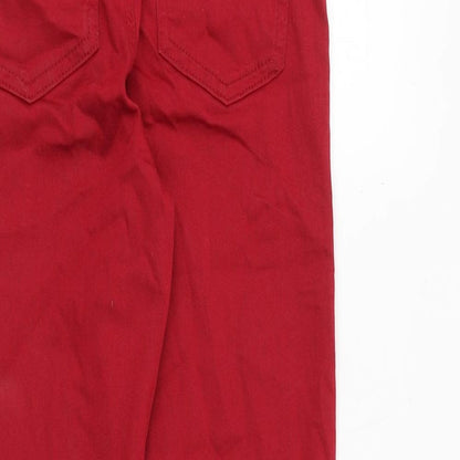 Womens UK Size 6 Marks and Spencer Regular Fit Jegging Red Jeans
