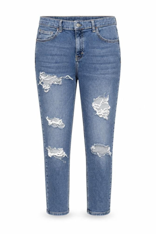 Womens UK Size 32 in Topshop Regular Fit Tapered Blue Jeans