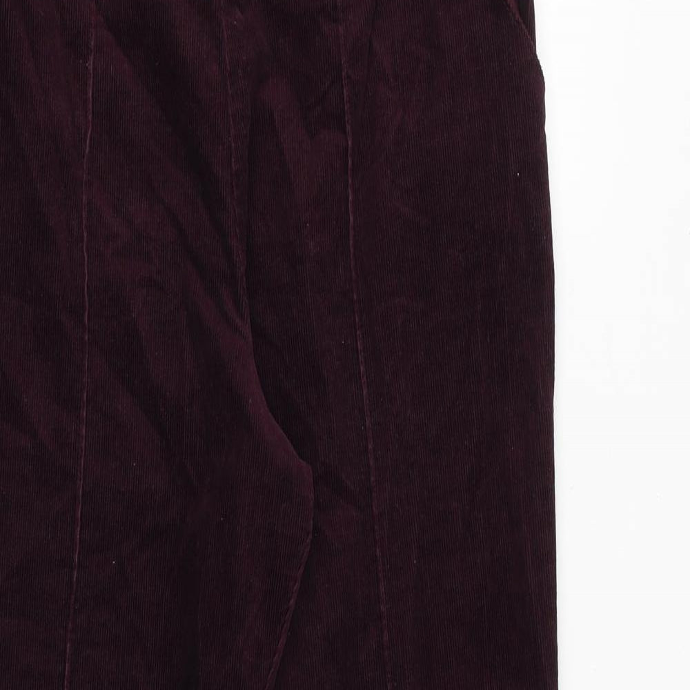 Womens UK Size 10 Marks and Spencer Regular Fit  Purple Trousers