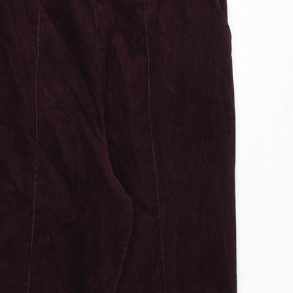 Womens UK Size 10 Marks and Spencer Regular Fit  Purple Trousers