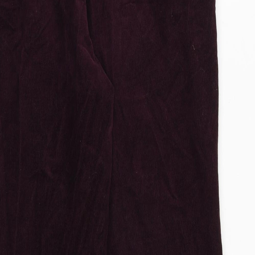 Womens UK Size 10 Marks and Spencer Regular Fit  Purple Trousers