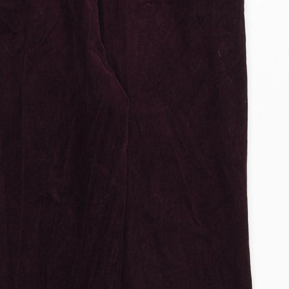 Womens UK Size 10 Marks and Spencer Regular Fit  Purple Trousers