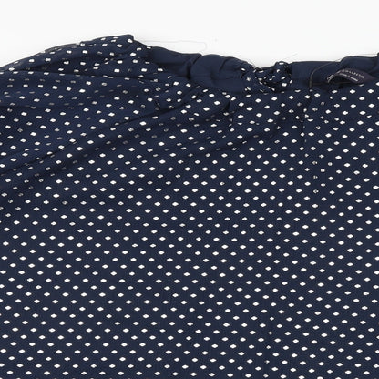 Womens UK Size 14 Marks and Spencer Blue Basic Blouse