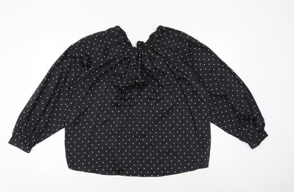 Womens UK Size 10 Marks and Spencer Black Basic Blouse