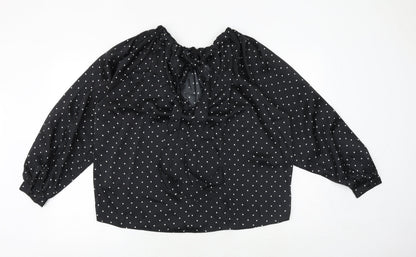 Womens UK Size 10 Marks and Spencer Black Basic Blouse