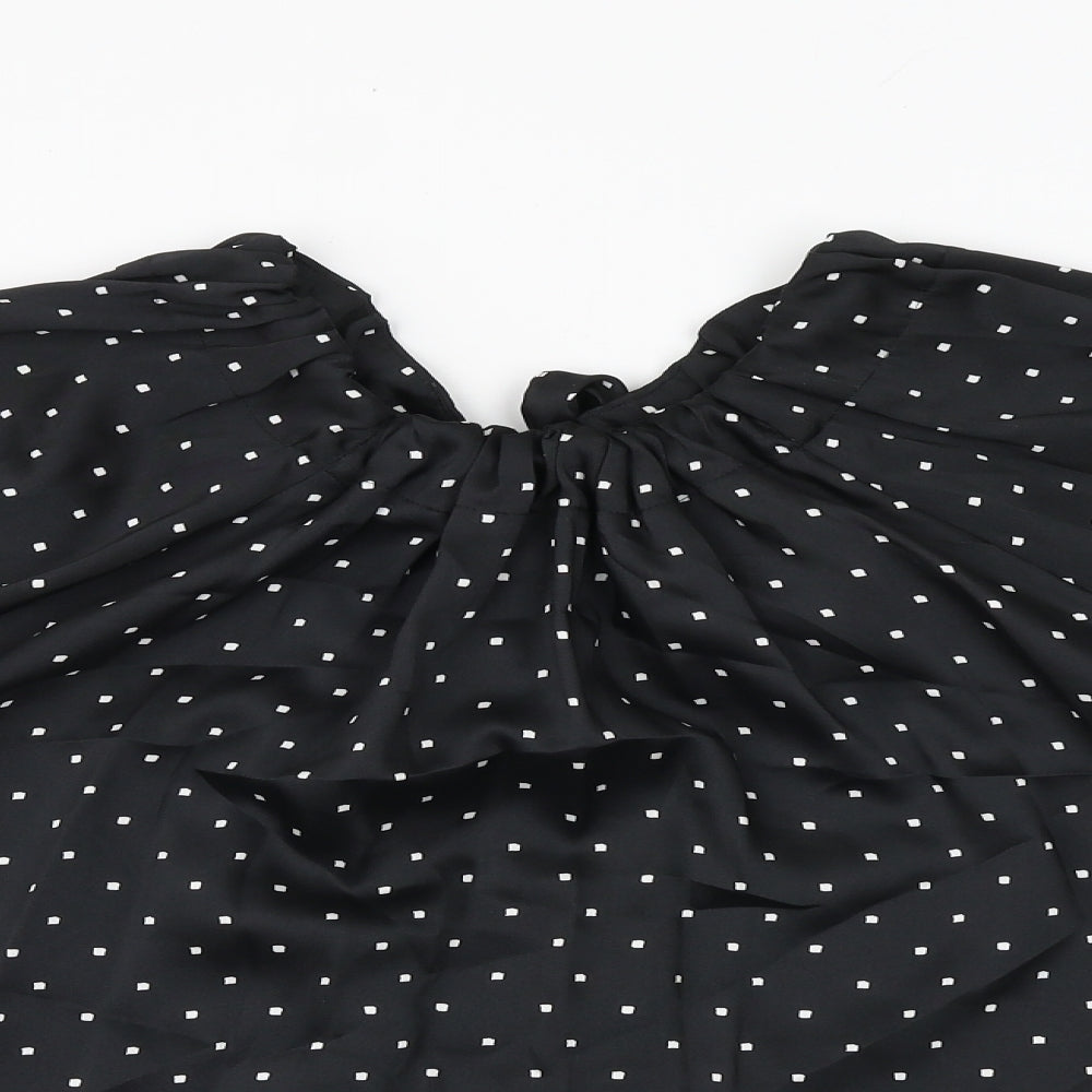 Womens UK Size 10 Marks and Spencer Black Basic Blouse