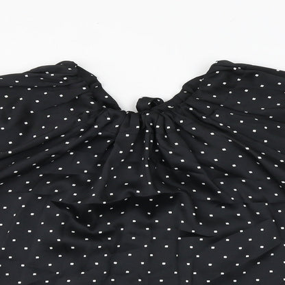Womens UK Size 10 Marks and Spencer Black Basic Blouse