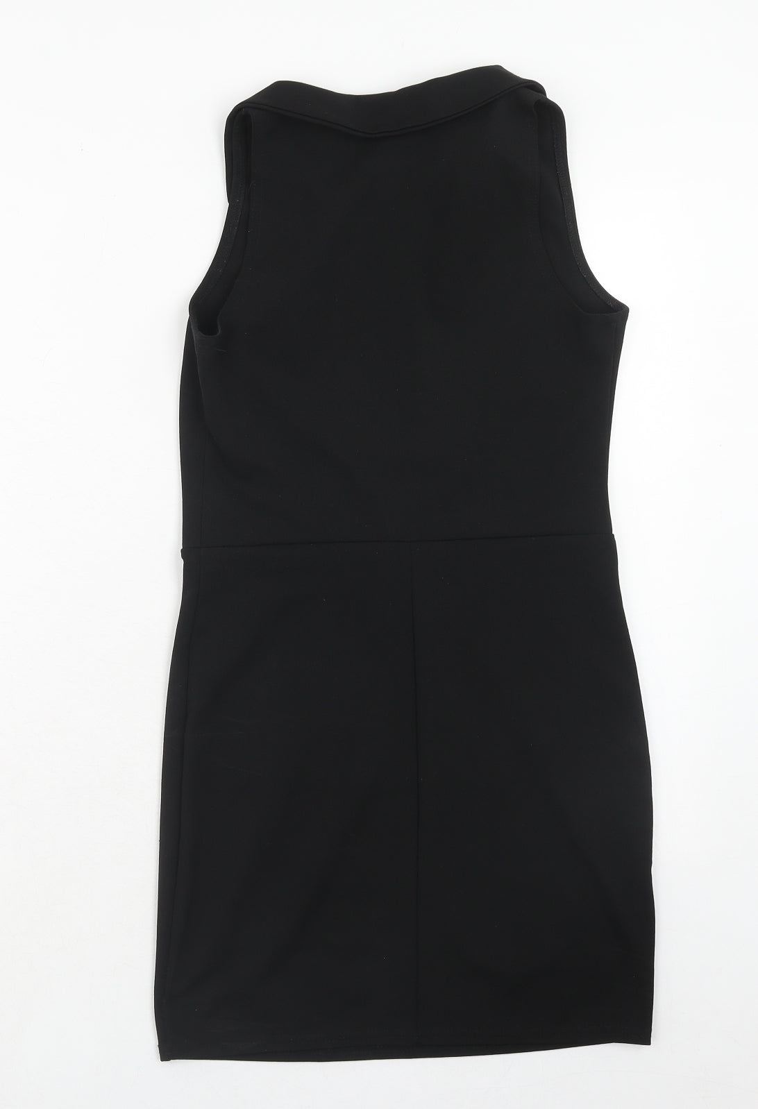 I-X London Womens Black Polyester A-Line Size 8 Collared Pullover